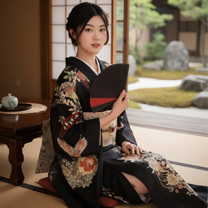 Kimono yukata femme