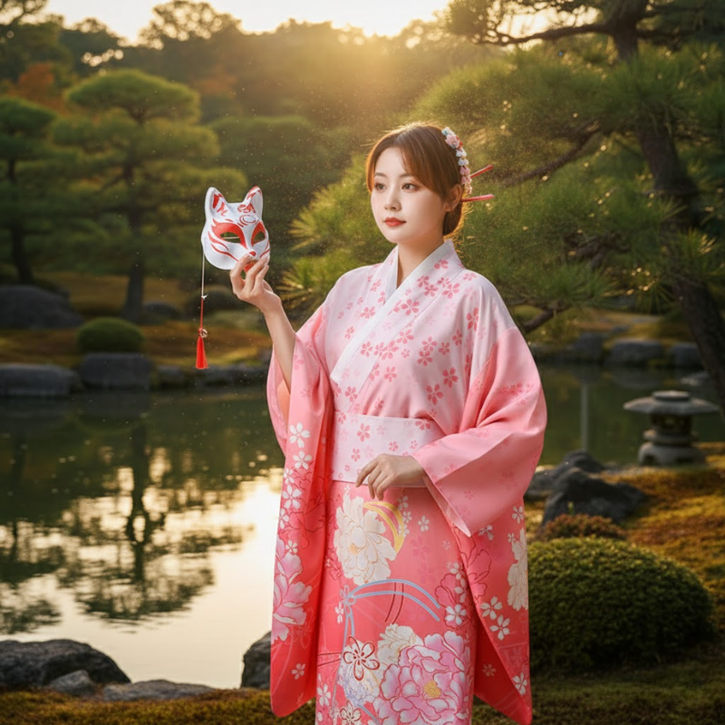 Yukata femme jolie