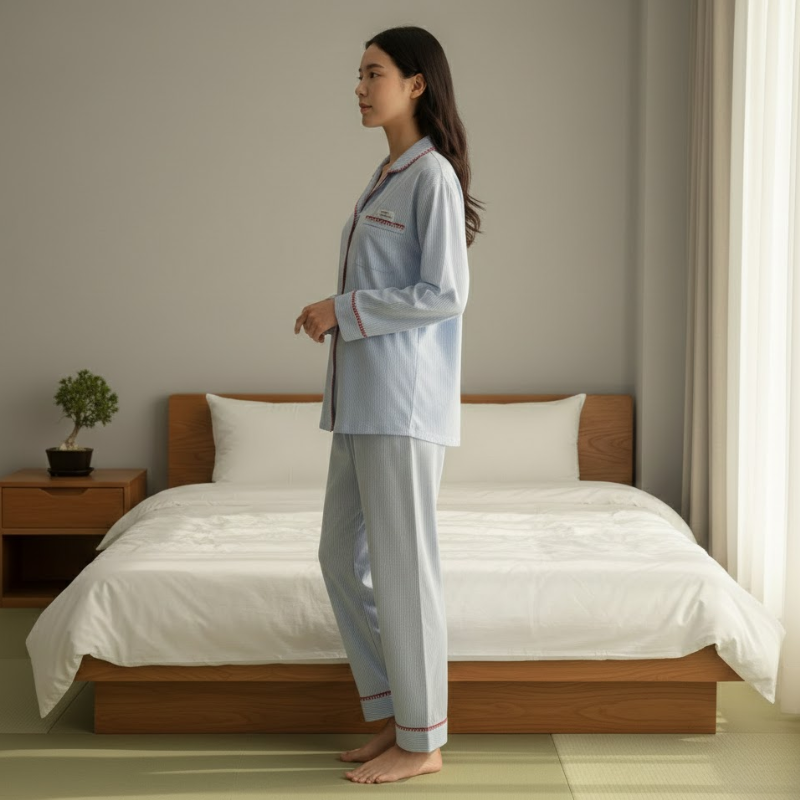 Ensemble de pyjama manche longue femme japonais