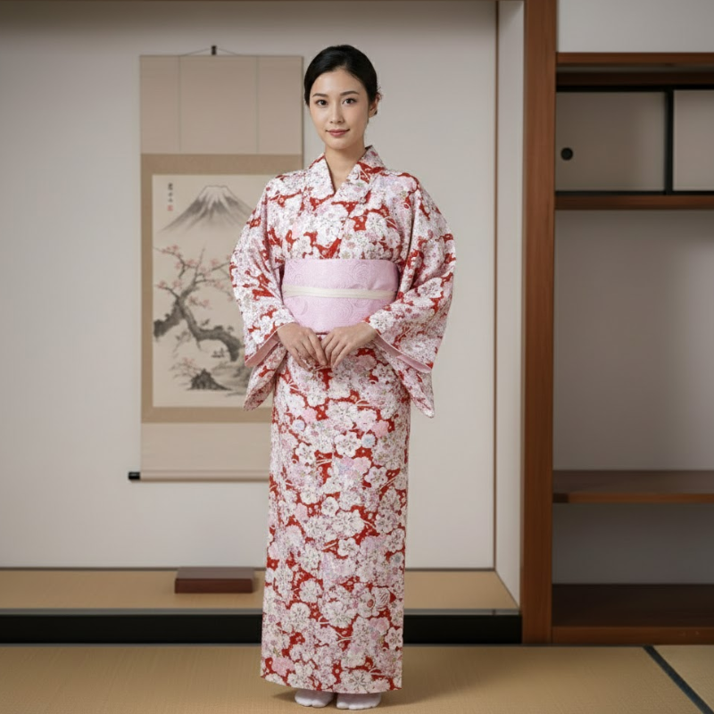 Yukata femme sakura