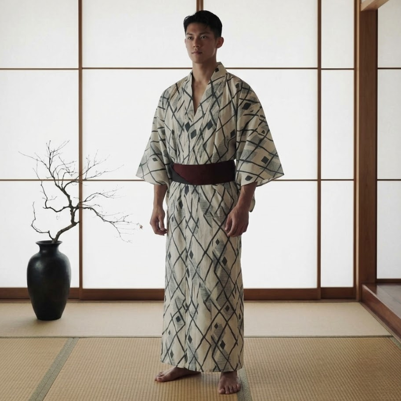 Yukata traditionnel homme
