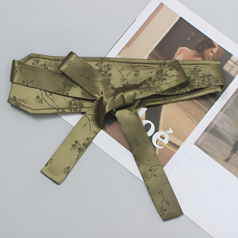Ceinture obi bleu