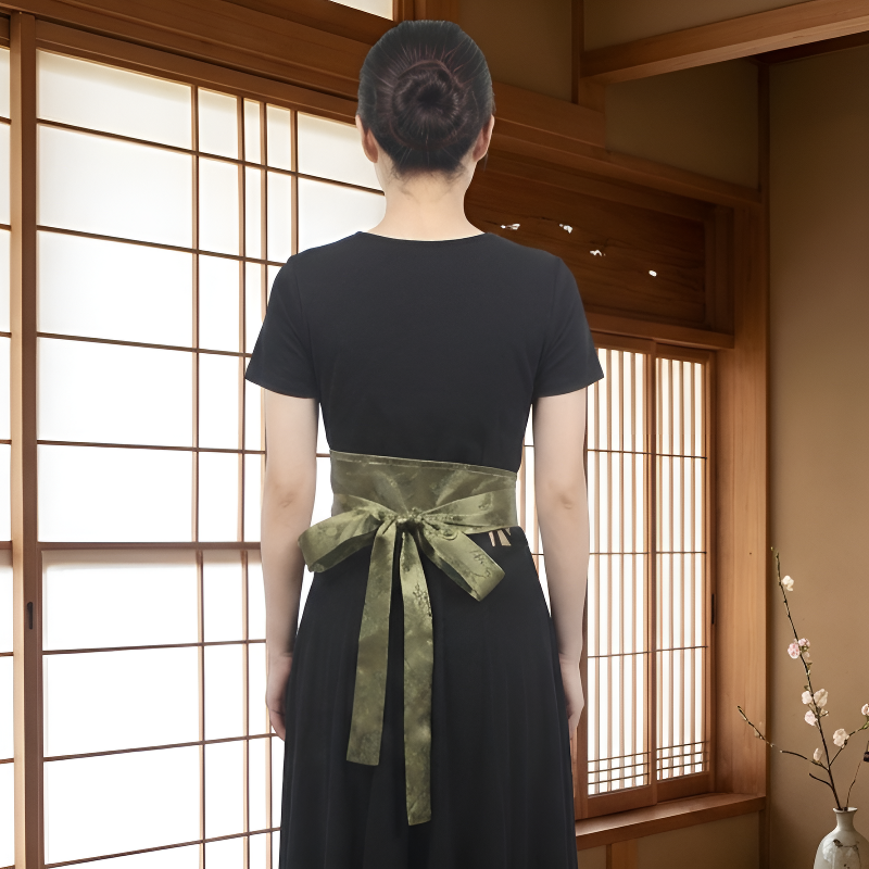 Ceinture obi bleu