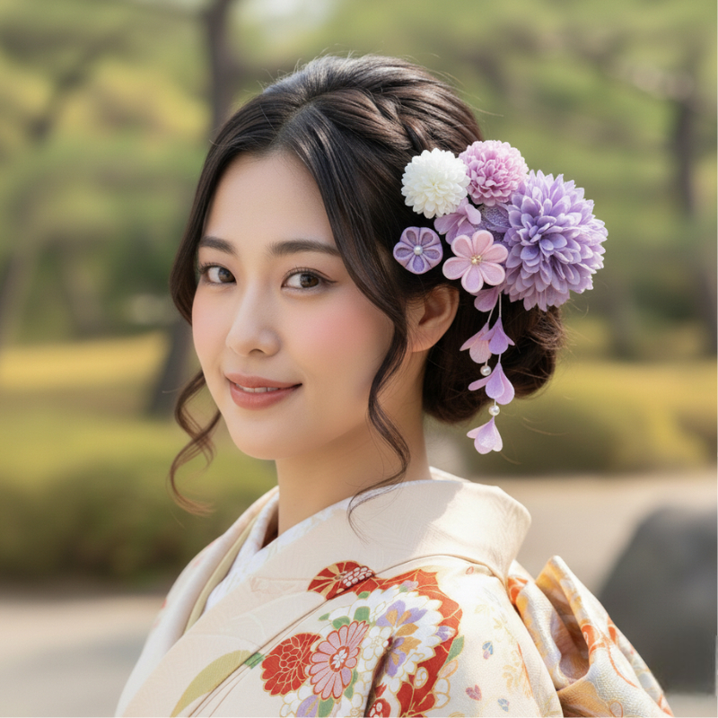 Bouquet kanzashi