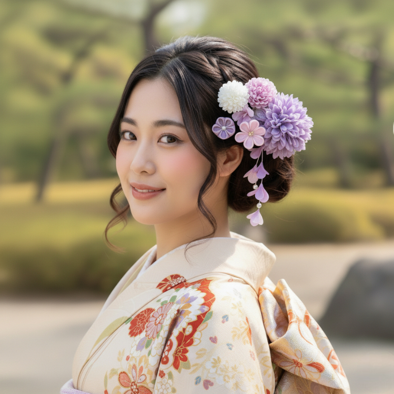 Bouquet kanzashi