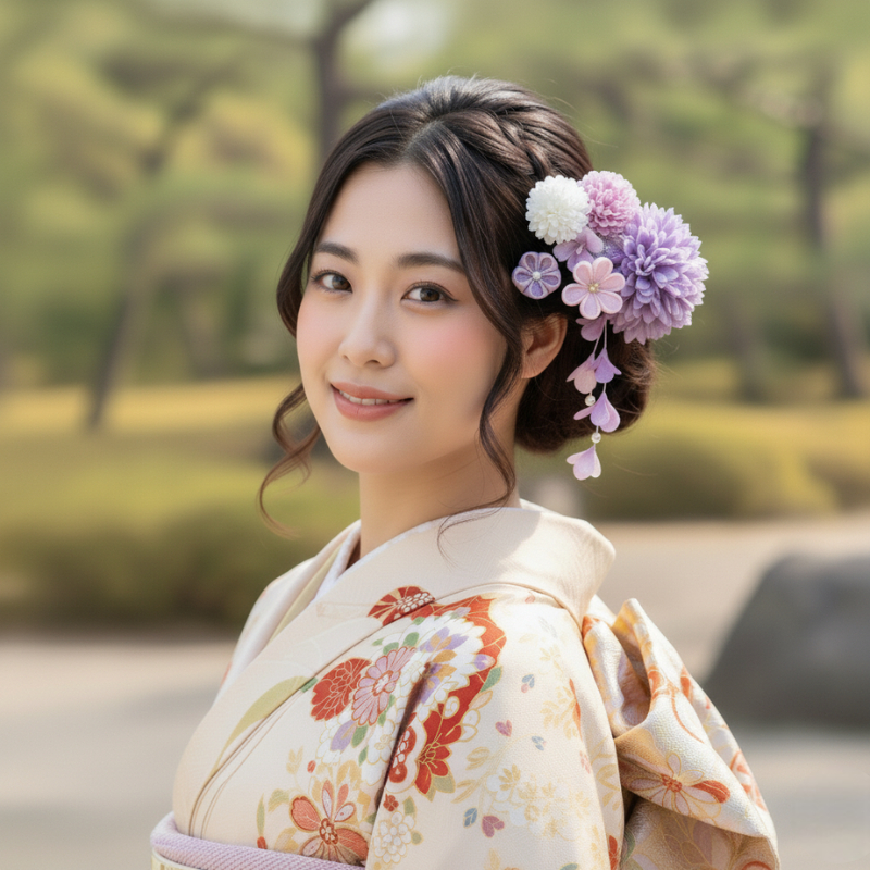 Bouquet kanzashi