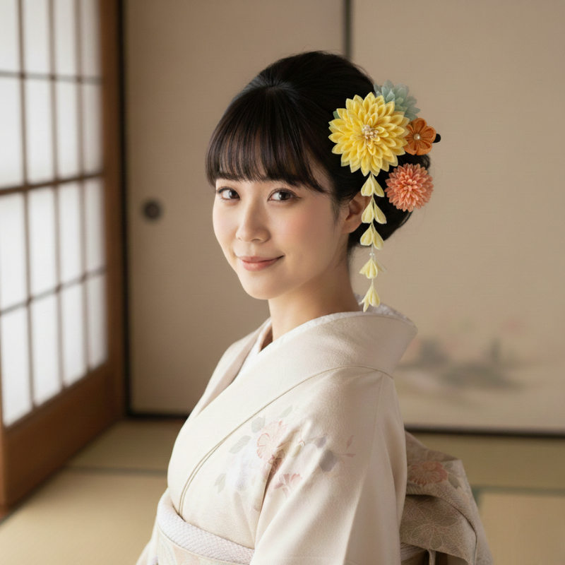 Bouquet kanzashi