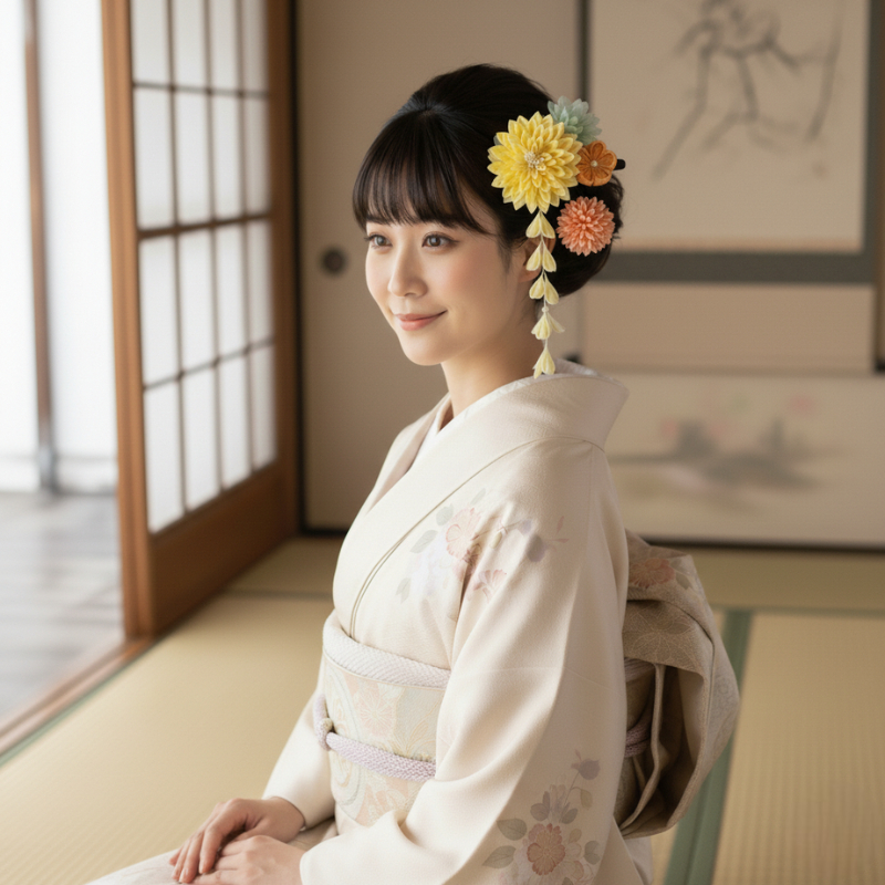 Bouquet kanzashi