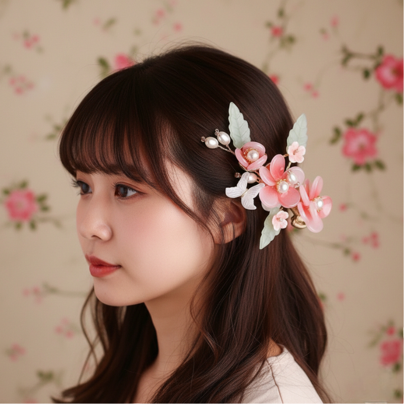 Kanzashi rose