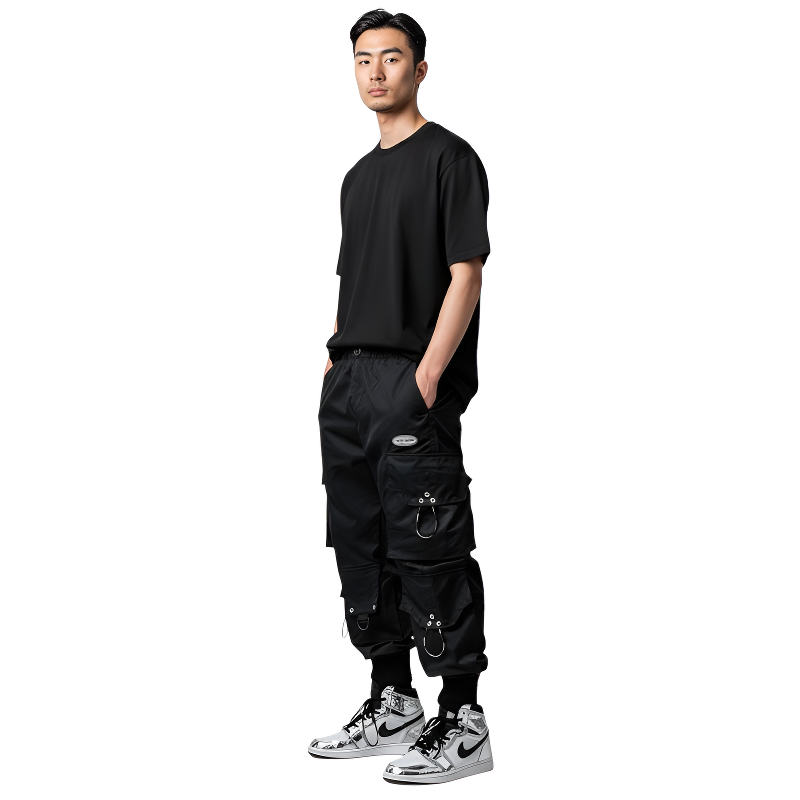 Pantalon cargo style japonais