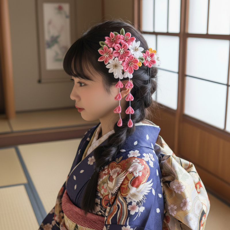 Fleur kanzashi