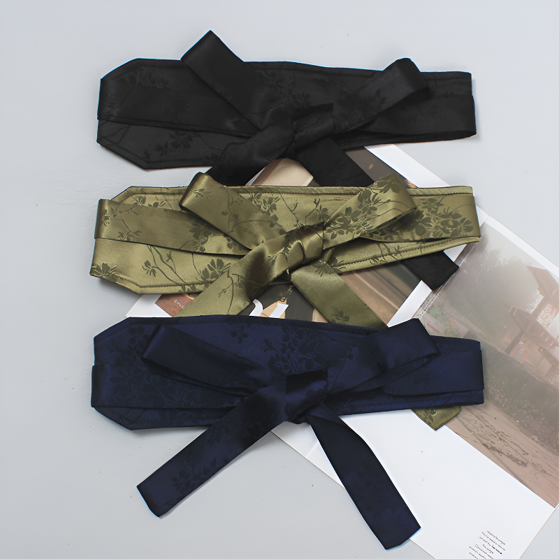 Ceinture obi bleu