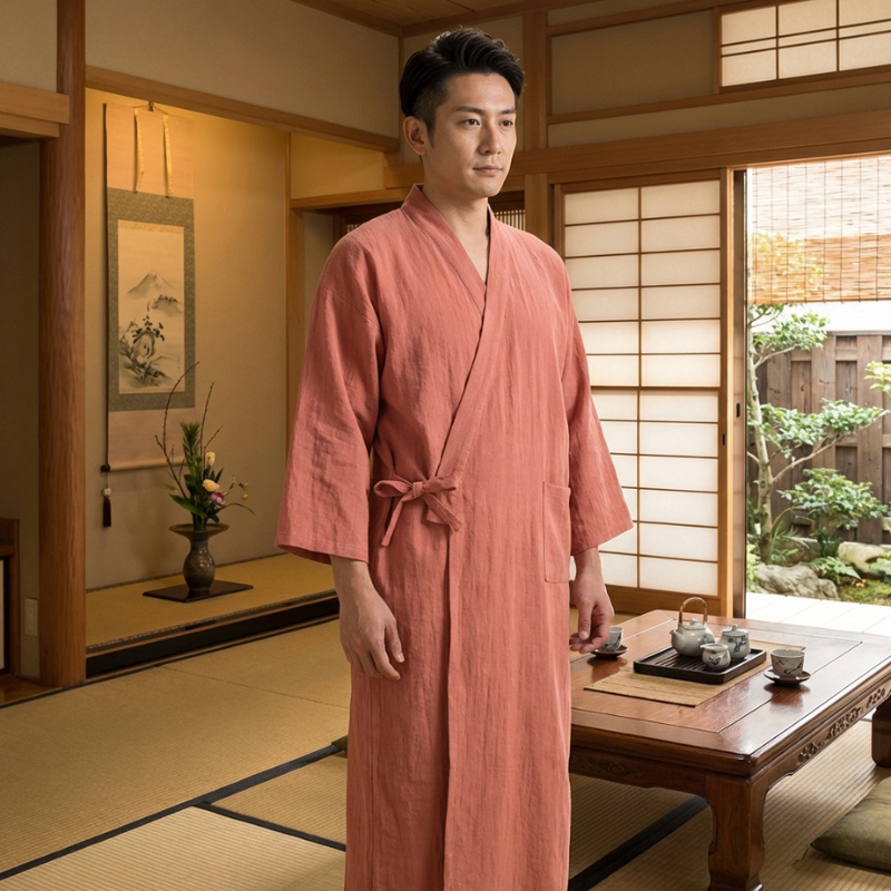 Kimono peignoir homme