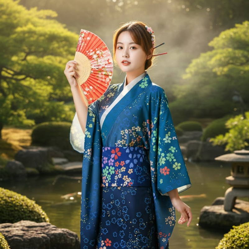Yukata femme jolie