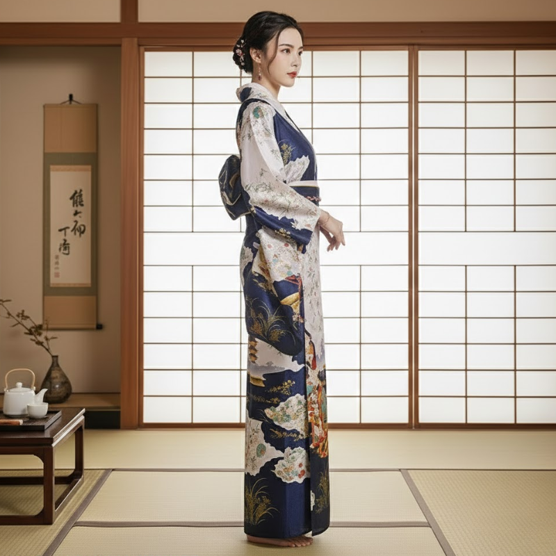 Yukata japonais femme motif