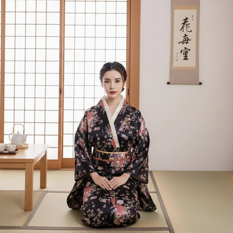 Yukata japonais femme motif