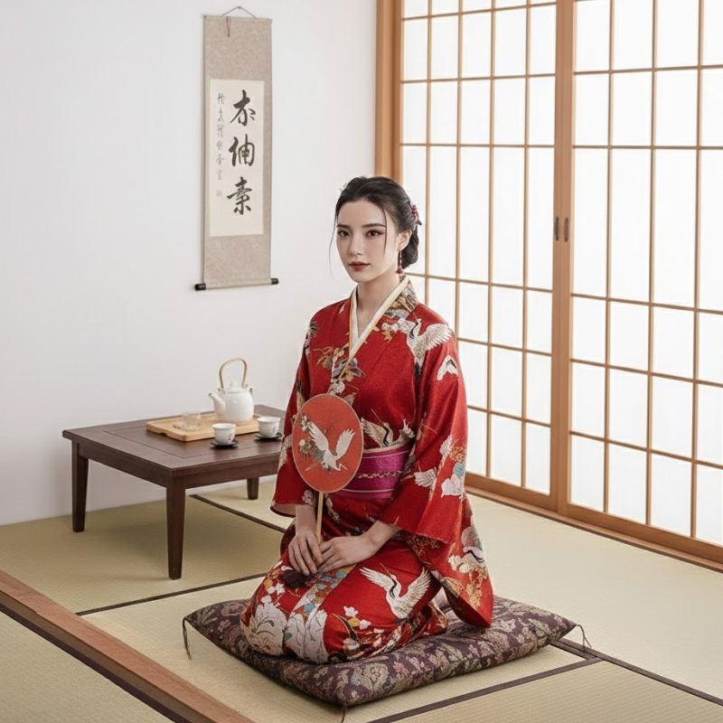 Yukata japonais femme motif