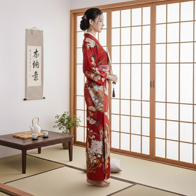 Yukata japonais femme motif