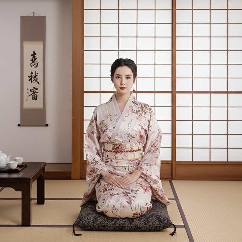 Yukata japonais femme motif