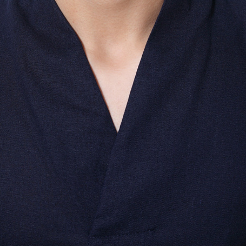 Chemise japonaise bleu marine