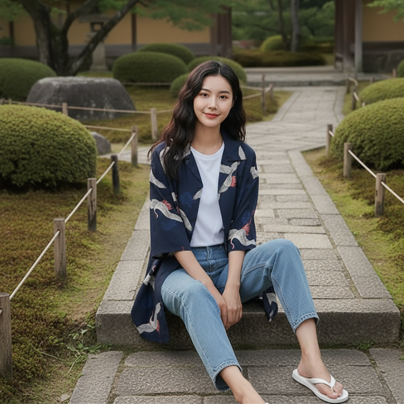 Chemise japonaise femme