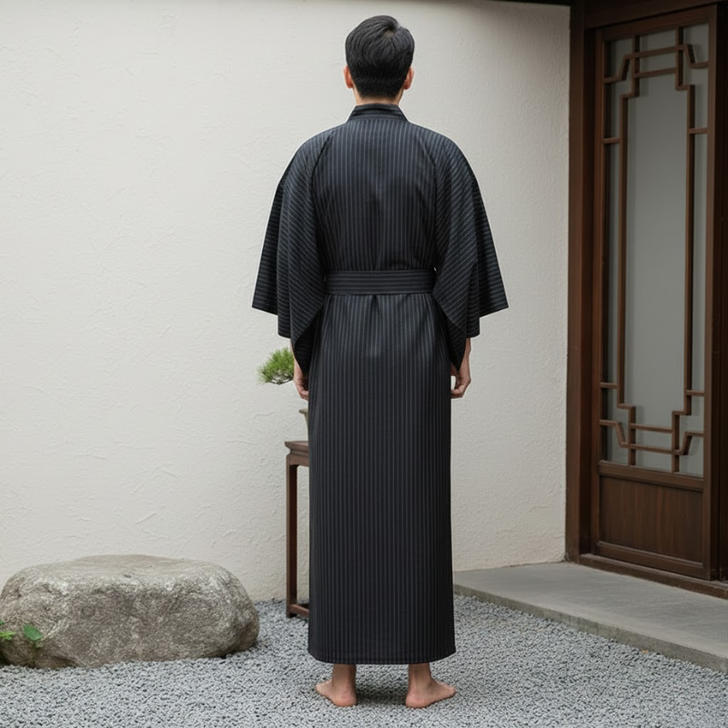 Kimono noir homme