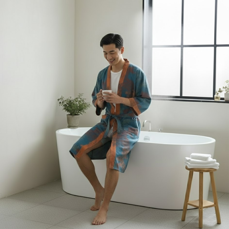 Peignoir kimono homme