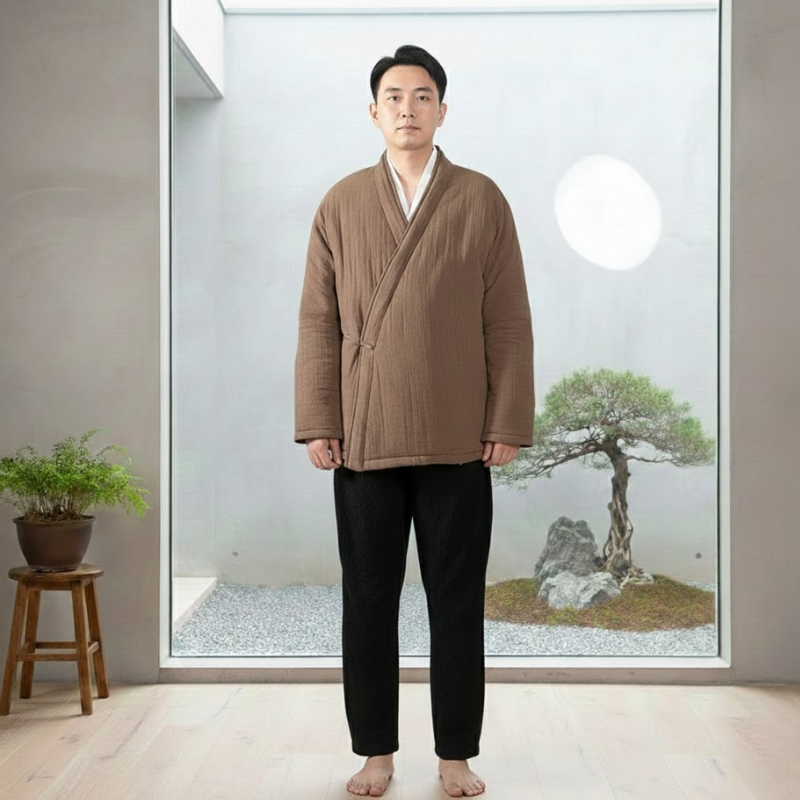 Manteau kimono épais homme