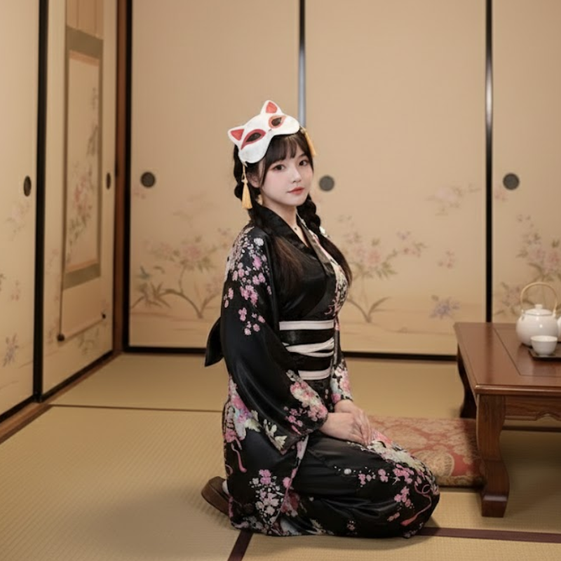 Robe kimono japonaise