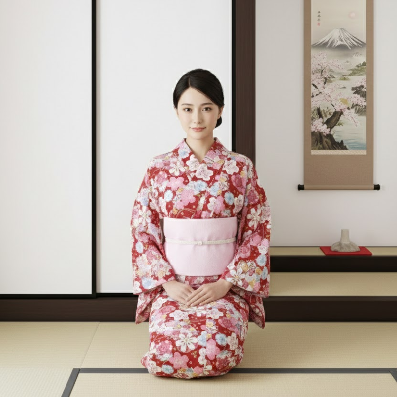 Yukata femme sakura
