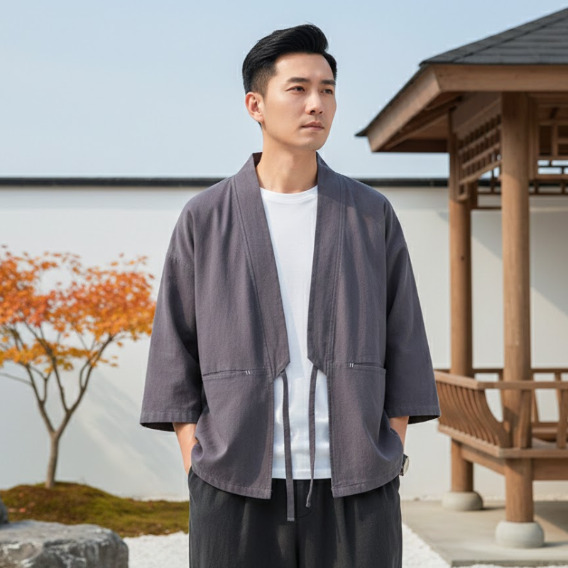 Haori homme japonais