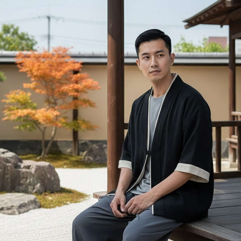 Chemise japonaise homme