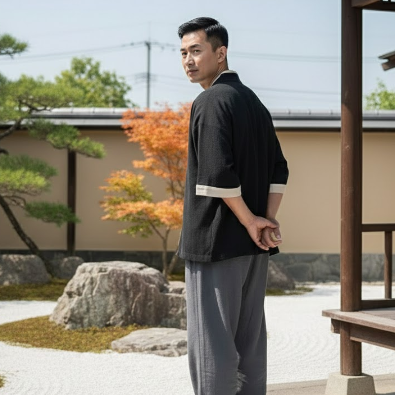 Chemise japonaise homme