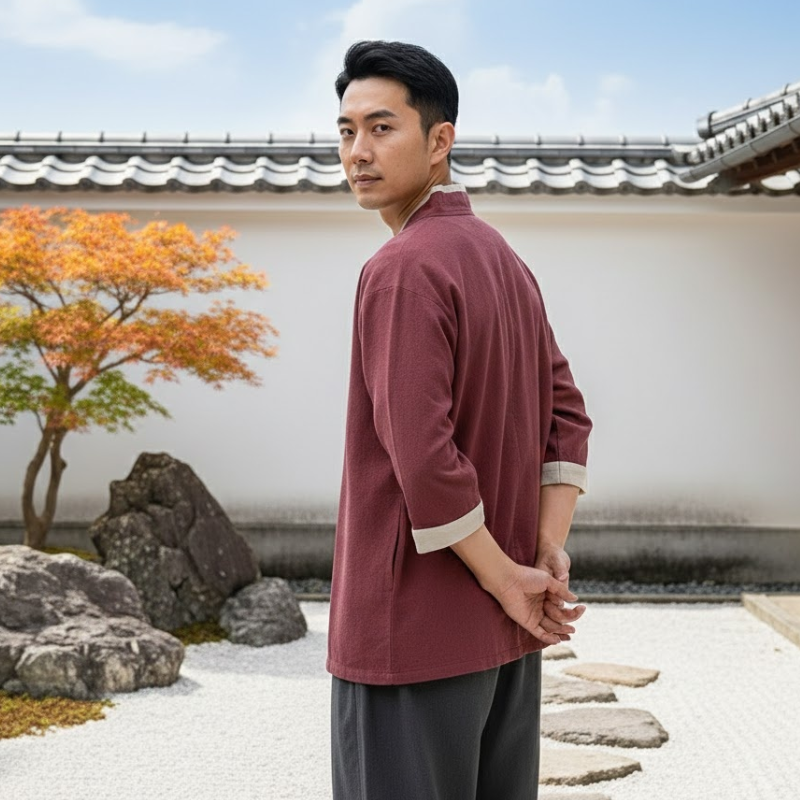 Chemise japonaise homme