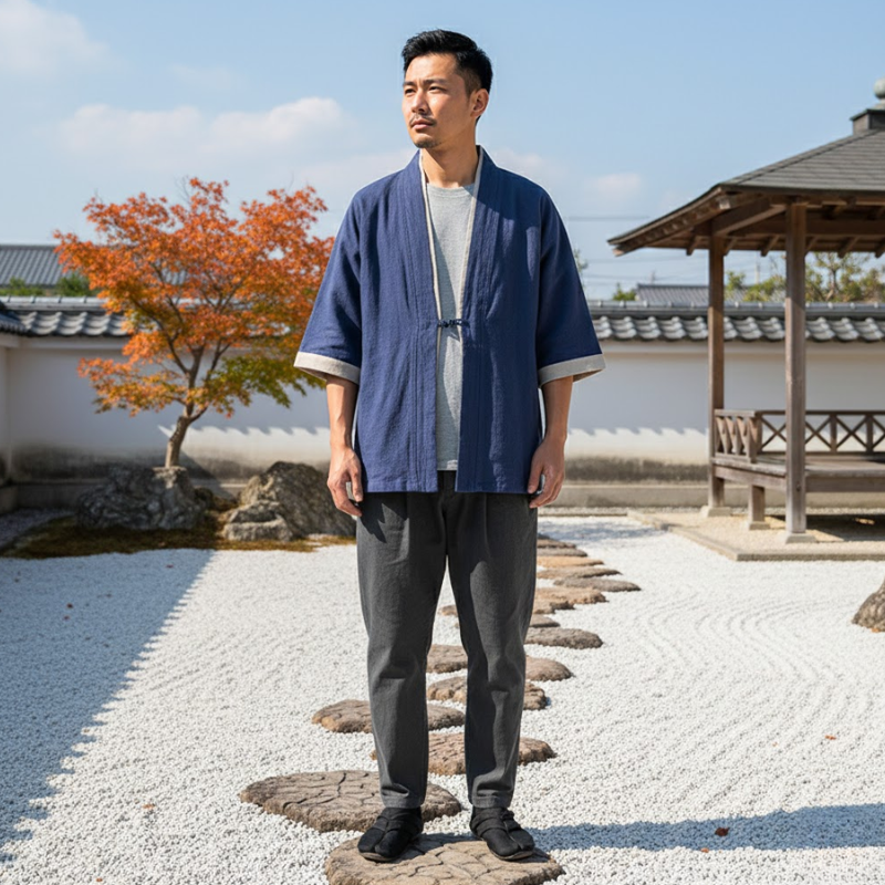 Chemise japonaise homme