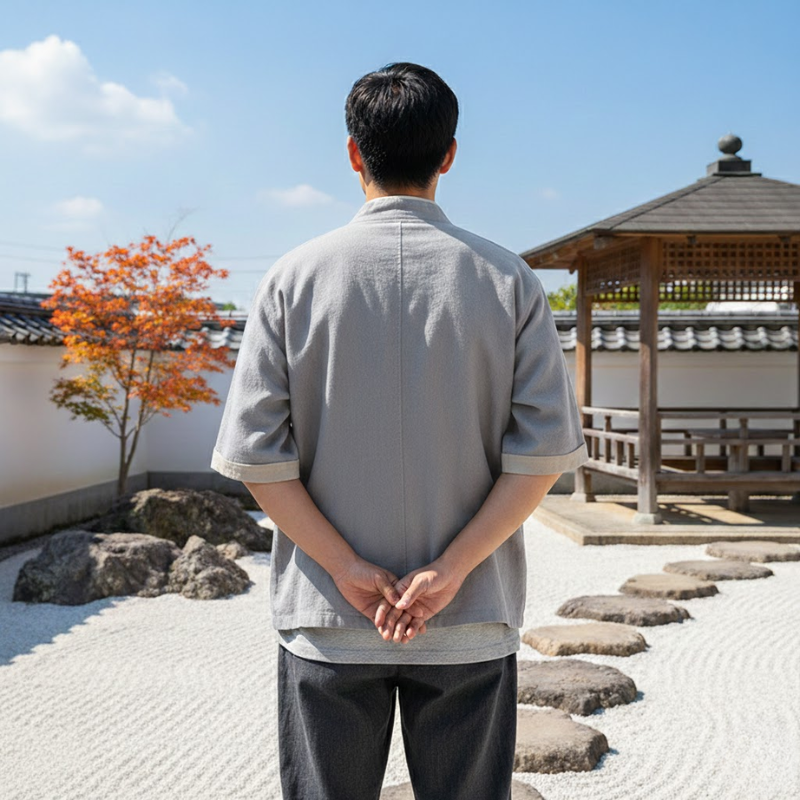 Chemise japonaise homme