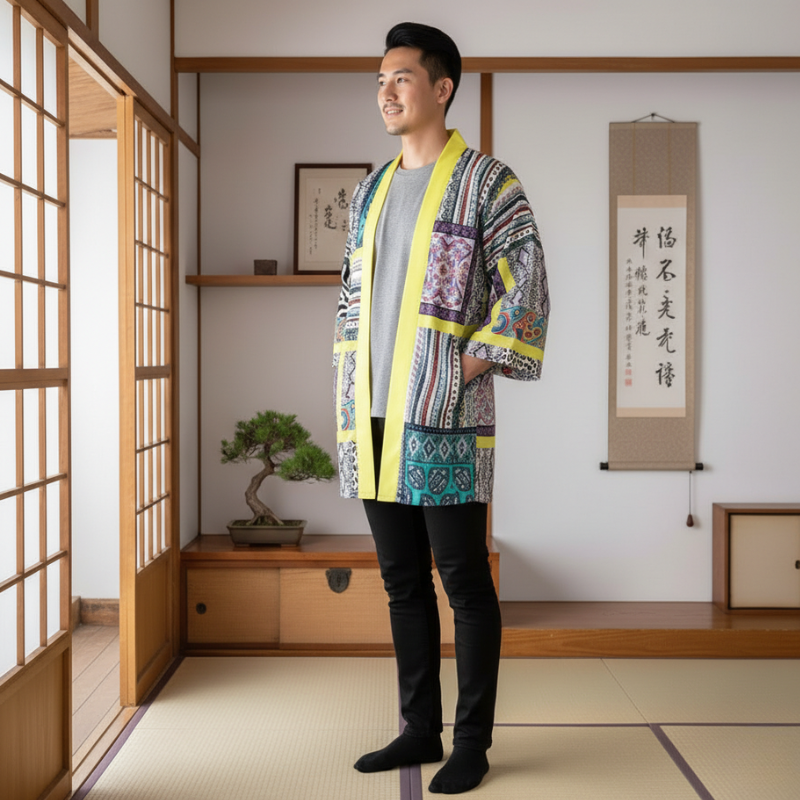 Motif abstrait haori