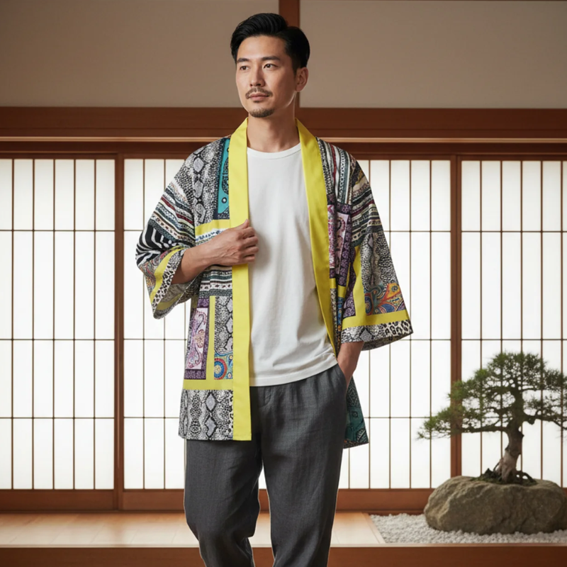 Motif abstrait haori