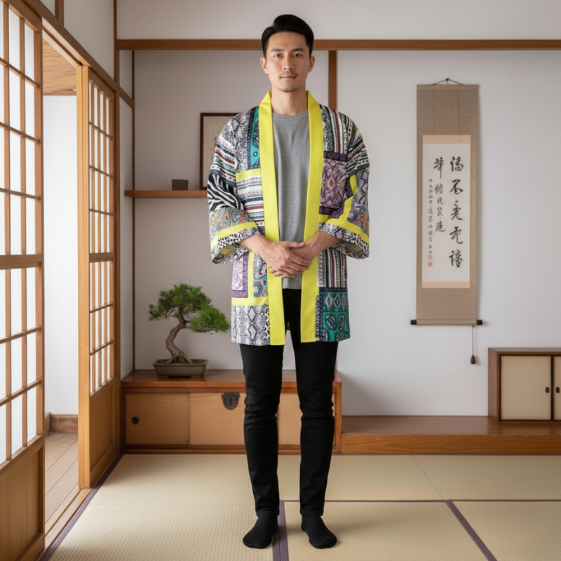 Motif abstrait haori