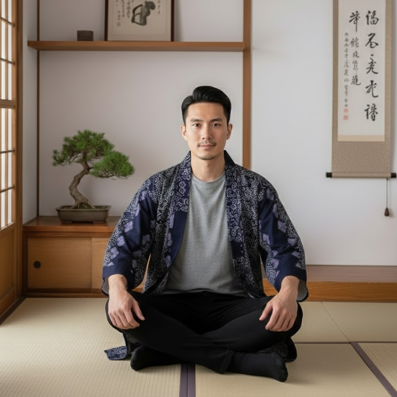 Motif abstrait haori