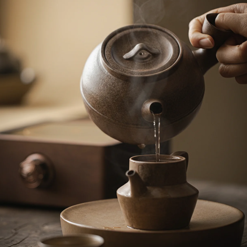 Théière japonaise anse laterale