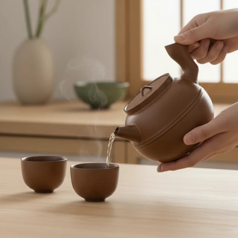 Théière japonaise anse laterale