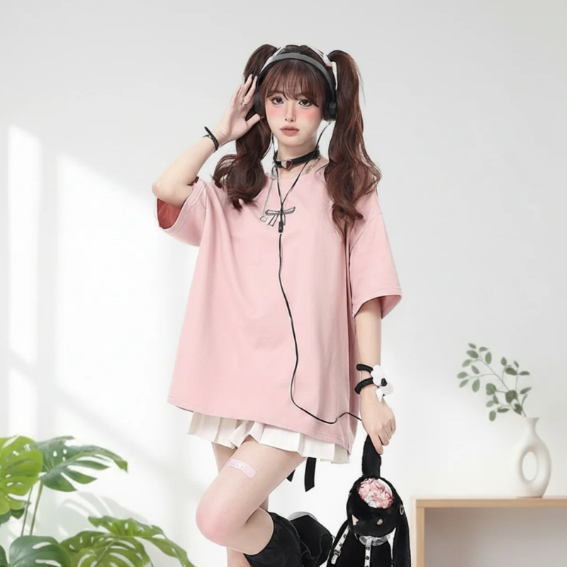 T-shirt ecoliere fille japon