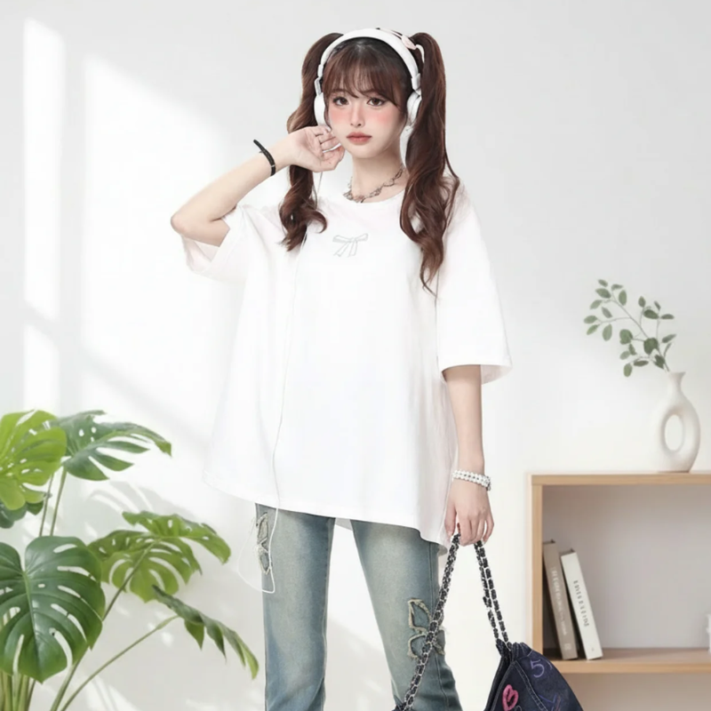 T-shirt ecoliere fille japon