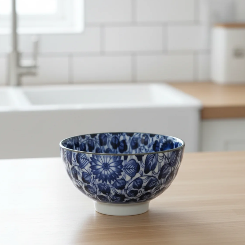 Bol japonais bleu