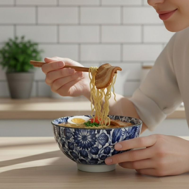 Bol japonais bleu