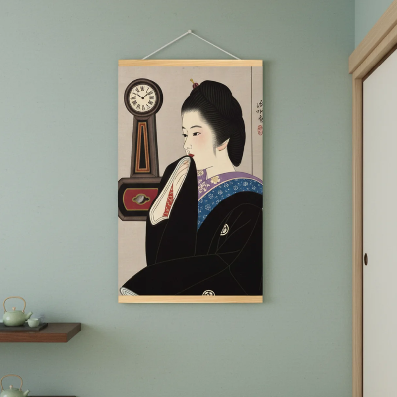 Estampe geisha japonais