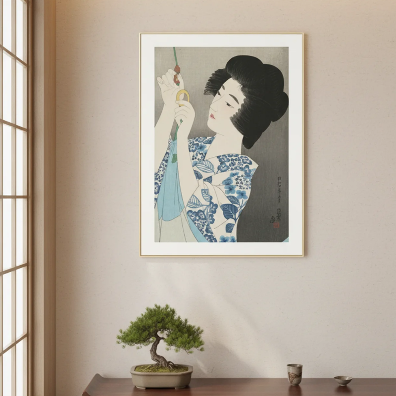 Estampe femme japon