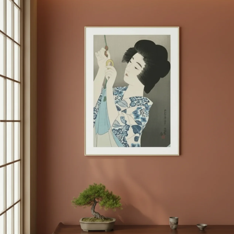 Estampe femme japon