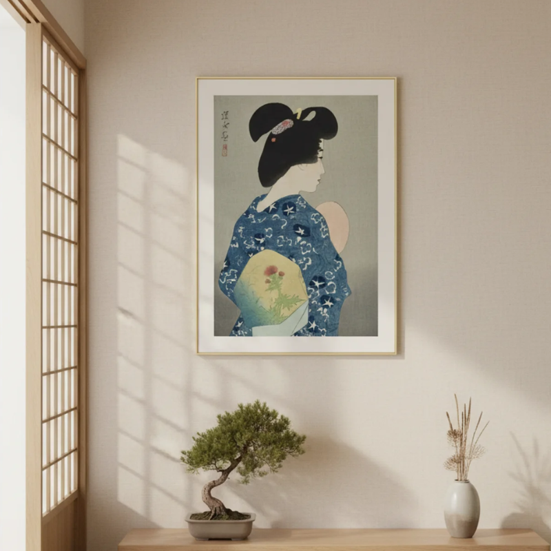 Estampe femme japon